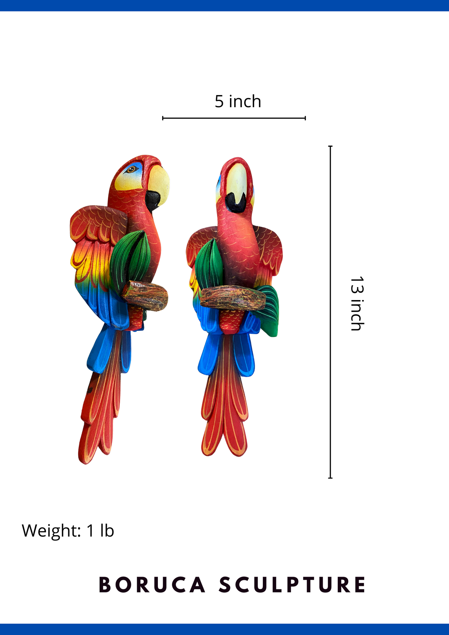 Scarlet Macaw - Boruca Sculpture
