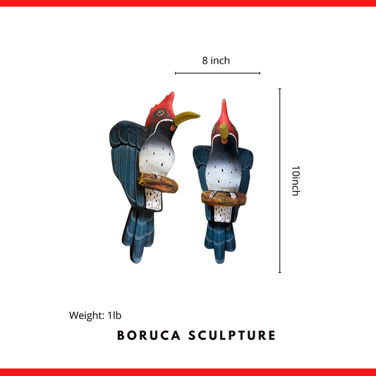 Pájaro Carpintero - Boruca Sculpture